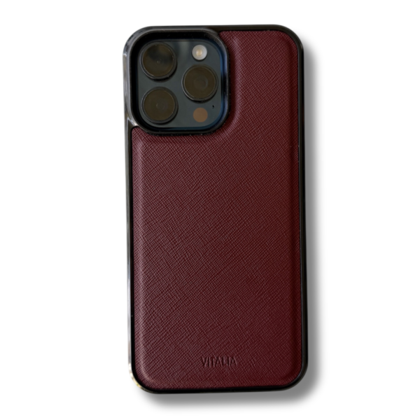 dark-wine-16-y-15 iPhone 16 Pro Max ~ Saffiano